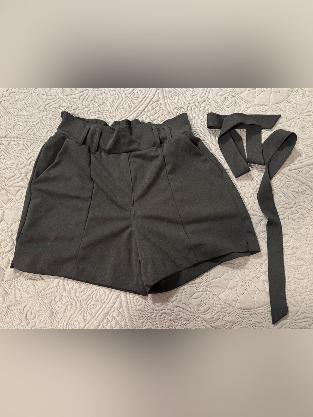 Maurices Black High-Waist Dress Shorts small